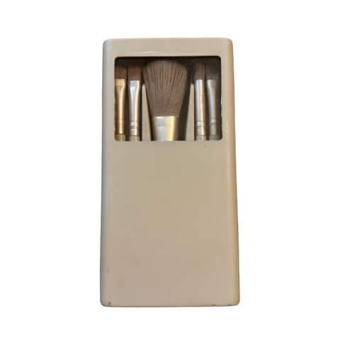 Mini Travel Makeup Brush Set w/ Case & Mirror